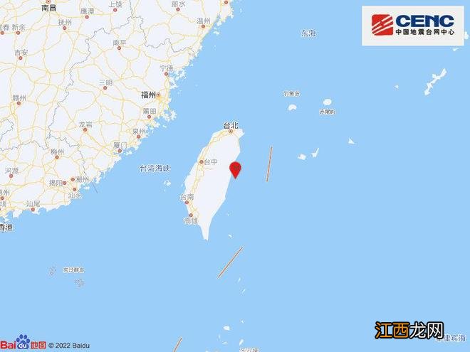 台湾花莲县海域发生5.1级地震，震源深度30千米