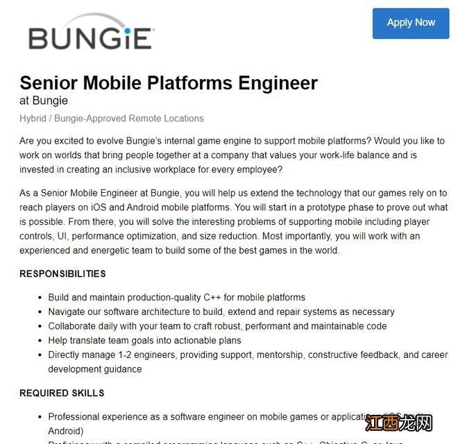 外媒称Bungie正在开发一款独立的《命运》手游