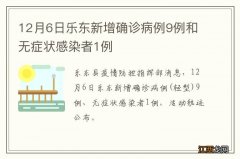 12月6日乐东新增确诊病例9例和无症状感染者1例