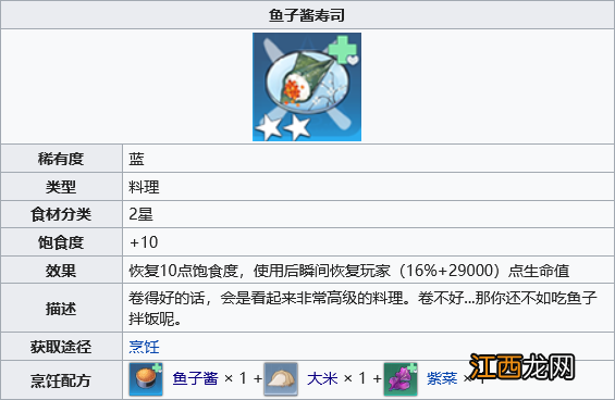 幻塔鱼子酱寿司怎么做 鱼子酱寿司制作方法分享