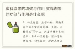 蜜释迦果的功效与作用 蜜释迦果的功效与作用是什么呢