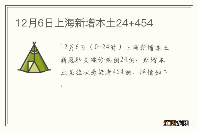 12月6日上海新增本土24+454