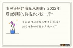 市民狂捞的海肠从哪来？2022年烟台海肠的价格多少钱一斤？