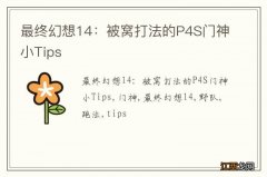 最终幻想14：被窝打法的P4S门神小Tips