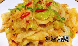 爆炒包菜，爆炒包菜丝的家常做法