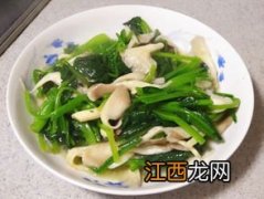 菠菜炒蘑菇需要炒多久