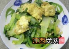 油菜炒鸡蛋怎么做好吃法