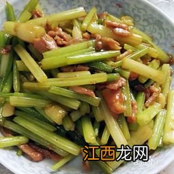 香芹炒肉丝怎么做好吃