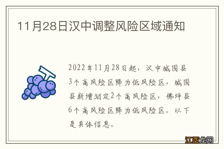 11月28日汉中调整风险区域通知