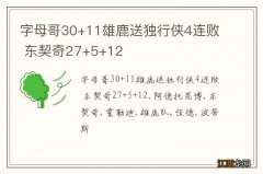 字母哥30+11雄鹿送独行侠4连败 东契奇27+5+12