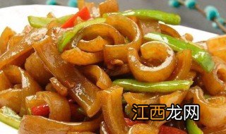 猪皮炒鱿鱼怎么做 做猪皮炒鱿鱼的方法