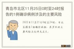 青岛市北区11月25日0时至24时报告的1例确诊病例涉及的主要风险点位