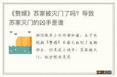 《赘婿》苏家被灭门了吗？导致苏家灭门的凶手是谁