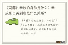 《司藤》秦放的身份是什么？秦放和白英到底是什么关系？