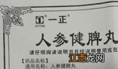 人参健脾丸的说明书同仁堂 人参健脾丸的说明书