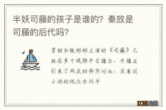 半妖司藤的孩子是谁的？秦放是司藤的后代吗？