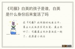 《司藤》白英的孩子是谁，白英是什么身份后来复活了吗