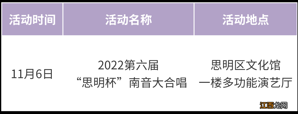 2022厦门市民文化节各区活动安排