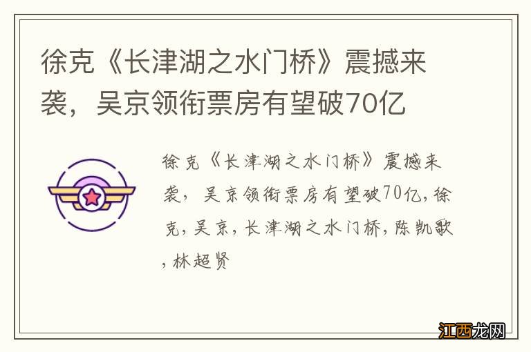 徐克《长津湖之水门桥》震撼来袭，吴京领衔票房有望破70亿