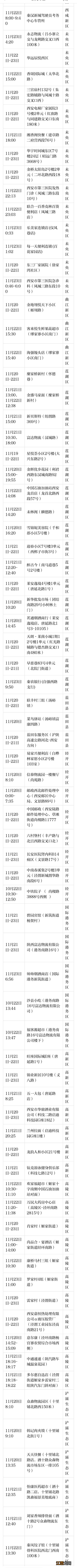 11月23日西安新增210例本土新冠肺炎感染者活动轨迹