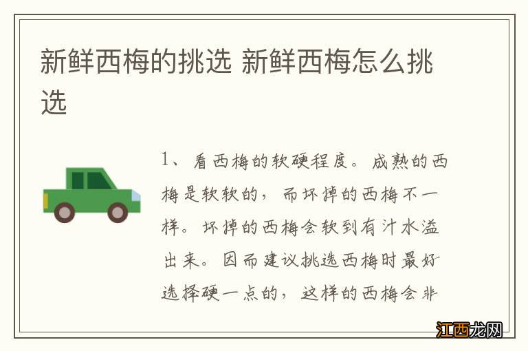 新鲜西梅的挑选 新鲜西梅怎么挑选