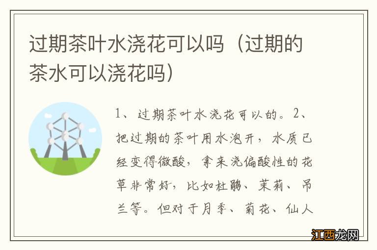 过期的茶水可以浇花吗 过期茶叶水浇花可以吗