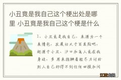 小丑竟是我自己这个梗出处是哪里 小丑竟是我自己这个梗是什么意思