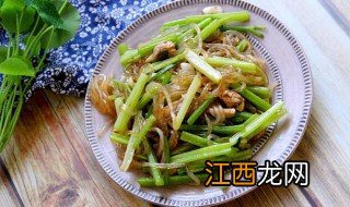 芹菜粉条炒肉的家常做法 芹菜粉条炒肉的做法