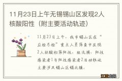 附主要活动轨迹 11月23日上午无锡锡山区发现2人核酸阳性