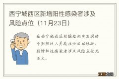 11月23日 西宁城西区新增阳性感染者涉及风险点位