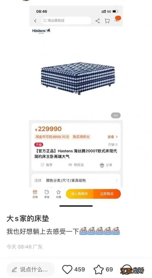 最贵超400万元！汪小菲向大S念叨的床垫火了