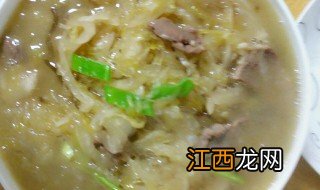 白肉酸菜的做法 白肉酸菜做法介绍