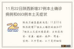 11月22日陕西新增37例本土确诊病例和693例本土无症状