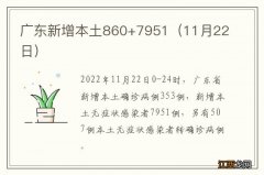 11月22日 广东新增本土860+7951