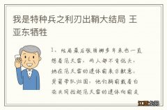 我是特种兵之利刃出鞘大结局 王亚东牺牲