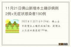 11月21日佛山新增本土确诊病例2例+无症状感染者190例