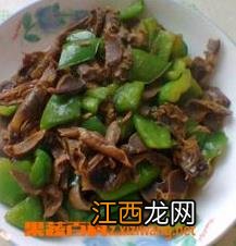 青椒炒鸡胗原料和做法步骤