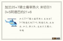 加兰25+7骑士痛宰热火 米切尔13+5阿德巴约21+6