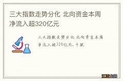 三大指数走势分化 北向资金本周净流入超320亿元