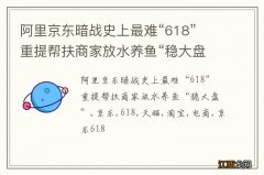 阿里京东暗战史上最难“618” 重提帮扶商家放水养鱼“稳大盘”