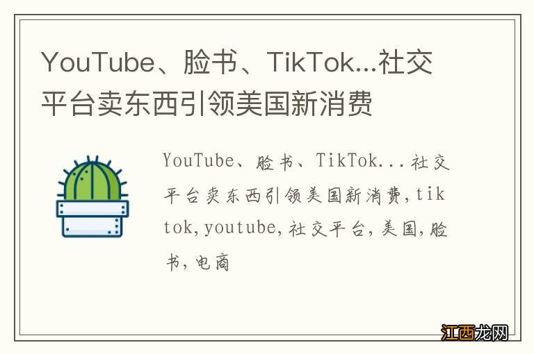 YouTube、脸书、TikTok...社交平台卖东西引领美国新消费