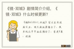 《镜·双城》剧情简介介绍，《镜·双城》什么时候更新？