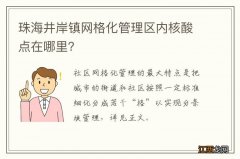 珠海井岸镇网格化管理区内核酸点在哪里？