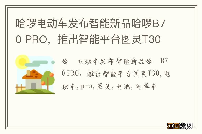 哈啰电动车发布智能新品哈啰B70 PRO，推出智能平台图灵T30