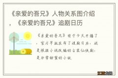 《亲爱的吾兄》人物关系图介绍，《亲爱的吾兄》追剧日历