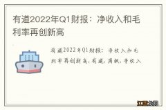 有道2022年Q1财报：净收入和毛利率再创新高